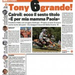 La Gazzetta dello Sport su Tony